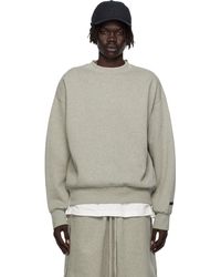 Fear Of God - グレー Classic Fit フリース クルーネック スウェットシャツ - Lyst
