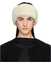 TOTEME - Off- Double-Sided Shearling Headband - Lyst
