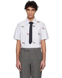 Thom Browne - Straight Fit Short Sleeve Horse Shirt - Lyst
