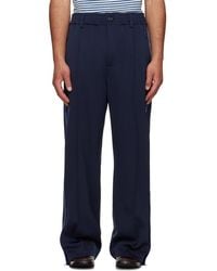 Marni - Piped Wool Twill Trousers - Lyst