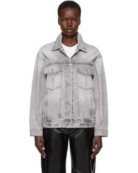 Versace - Oversized Denim Jacket - Lyst