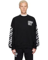 Off-White c/o Virgil Abloh - Motion Arrow Skate Crewneck Sweatshirt - Lyst