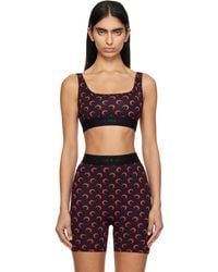 Marine Serre - Ssense限定 ブラック＆レッド Moon Printed ジャージ スポーツブラ - Lyst
