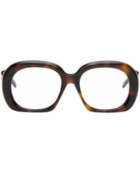 Loewe - Brown Curvy Glasses - Lyst