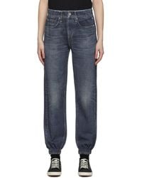 Rag & Bone インディゴ フレンチ テリー Miramar ジーンズ - ブルー
