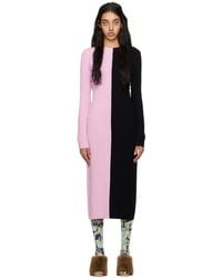 Stine Goya - Pink & Navy Chiara Midi Dress - Lyst
