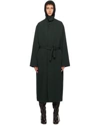 Lemaire - Green Soft Coat - Lyst