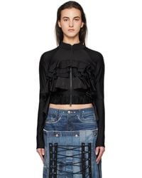 ANDERSSON BELL - Riley Ruffle Tight Zip Up Jacket - Lyst