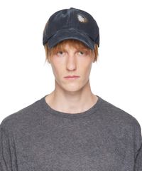 Apartment 1007 - Ssense限定 ネイビー ディストレス キャップ - Lyst