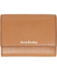 Acne Studios - Leather Trifold Wallet - Lyst