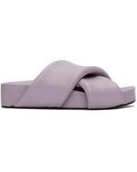 Jil Sander - Purple Padded Slides - Lyst