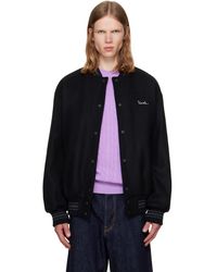 vowels - Wool Varsity Bomber Jacket - Lyst