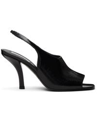 TOTEME - Contour Naplack Slingback Heeled Sandals - Lyst