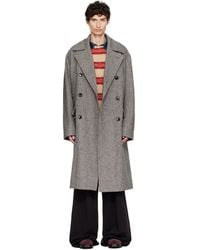 Dries Van Noten - Oversized Wool Tweed Coat - Lyst