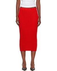 Issey Miyake - October Spongy-58 Midi Skirt - Lyst
