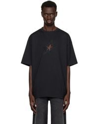 【関税込み】Mugler ブラック Star オーバーサイズ Tシャツ メンズ Mugler ブラック Star オーバーサイズ Tシャツ ブラック