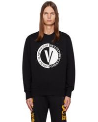 Versace - Black V-emblem Sweatshirt - Lyst