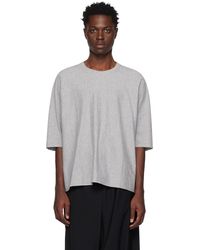 Homme Plissé Issey Miyake - Homme Plissé Issey Miyake Gray Release-t T-shirt - Lyst