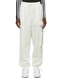 adidas Teddy Cargo Lounge Pants - White