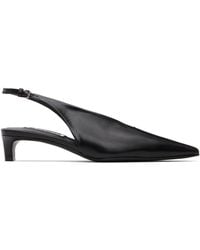 Jil Sander - ブラック スリングバックヒール - Lyst