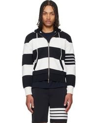 Thom Browne - Hector 4-Bar Rugby Hoodie - Lyst