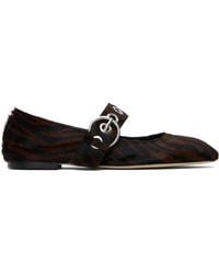 Aeyde - Uma Eyelet Mary-Jane Ballerina Flats - Lyst