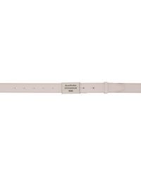 Acne Studios - Logo Plaque Belt - Lyst