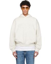 Fear Of God - Off- Holiday Embossed 'Essentials' Classic Hoodie - Lyst