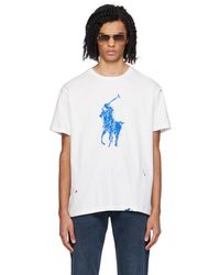 Polo Ralph Lauren - T-shirt blanc à logo surdimensionné - Lyst