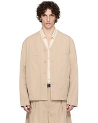 Lemaire - Collarless Overshirt - Lyst