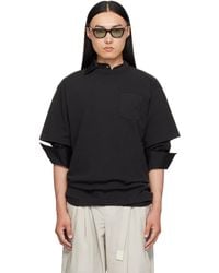 Sacai - Cotton Jersey T-Shirt - Lyst