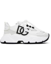 Dolce & Gabbana - Dolce&gabbana White Mixed-material Daymaster Sneakers - Lyst