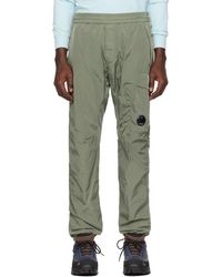 C.P. Company - Pantalon de survêtement kaki à coupe classique - Lyst