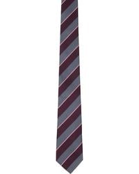 Paul Smith - Burgundy Block Stripe Tie - Lyst
