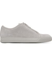 Lanvin - Dbb1 Suede Zip Sneakers - Lyst
