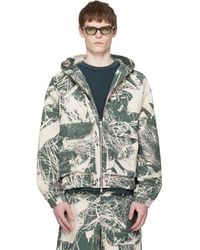 Reese Cooper - Khaki & Off- Duck Canvas Hooded Cargo Jacket - Lyst