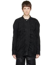 we11done - Bomber Denim Jacket - Lyst