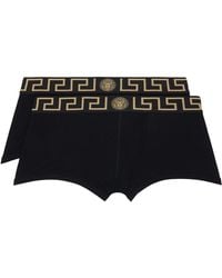 Versace - Two-Pack Cotton-Jersey Boxer Briefs - Lyst