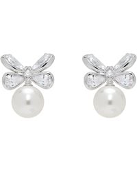 ShuShu/Tong - Yvmin Edition Butterfly Flower Faux-Pearl Stud Earrings - Lyst