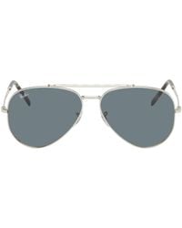 Ray-Ban - Silver New Aviator Sunglasses - Lyst