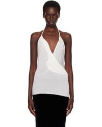 Rick Owens - Off- Tower Draped Top - Lyst
