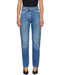 Versace - High Waist Straight Jeans - Lyst