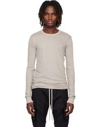 Rick Owens - Off- Temple Basic Ls T-shirt - Lyst