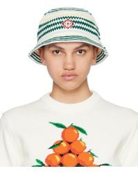 Casablancabrand - Color Monogram Crochet Bucket Hat - Lyst
