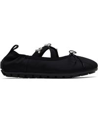 Simone Rocha - Ballerines Noires À Appliqués Facettés Et À Semelle Crantée - Lyst