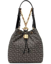 Balmain - Pulse Monogram Jacquard Backpack - Lyst