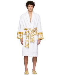 versace white dressing gown
