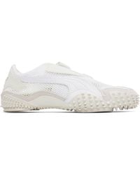 PUMA - Baskets Mostro Blanc Et Gris En Filet - Lyst