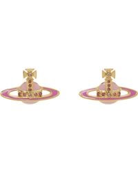 Vivienne Westwood - ゴールド＆ピンク Small Neo Bas Relief ピアス - Lyst