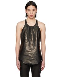 Rick Owens - レーサーバック レザー タンクトップ - Lyst